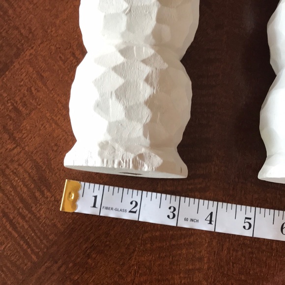 Pier 1 Holiday Holiday Decor 1 Tall Pair Of Wood Candlesticks